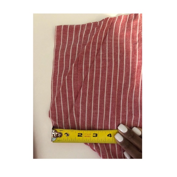 *LAST1* RED STRIPE DIP HEM TUNIC - Picture 7 of 7